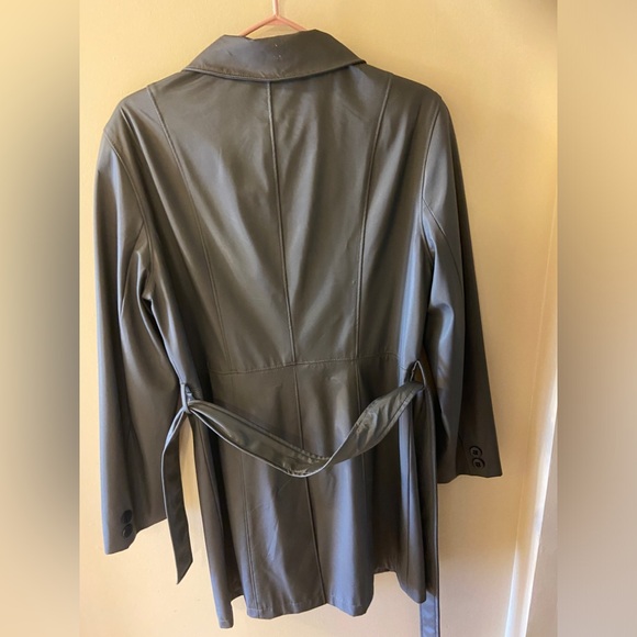 Utex Design Grey Short Trench-coat size 10 - Picture 6 of 13